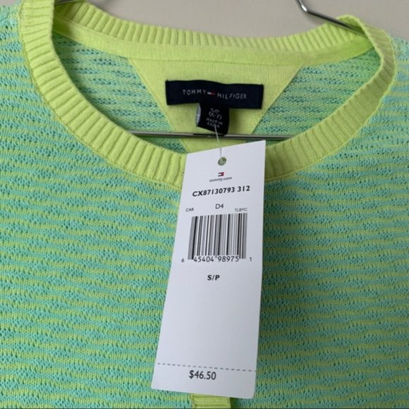 New Green Tommy Hilfiger Sweater Size Small - Picture 4 of 8